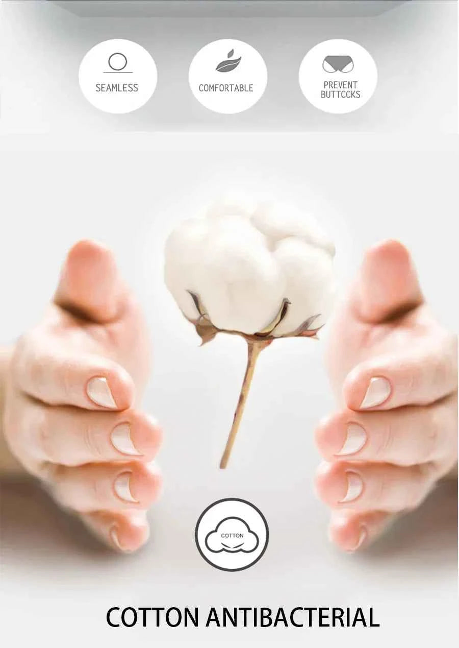 FINETOO 4Pcs Cotton Striped Underwear Women&