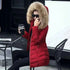 Winter Warm Fur Collar Hooded Women&