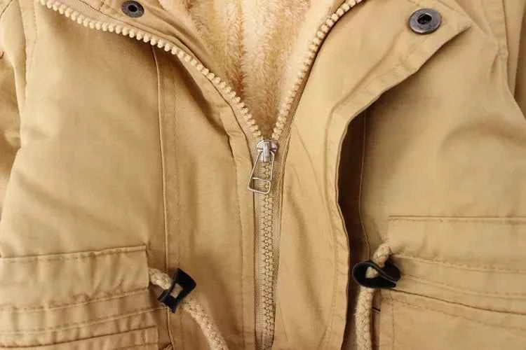 Winter Kids Clothes Plus Velvet Thicken Warm Jacket for Girls Casual Zipper Boys Outerwear Solid Versatile Children&