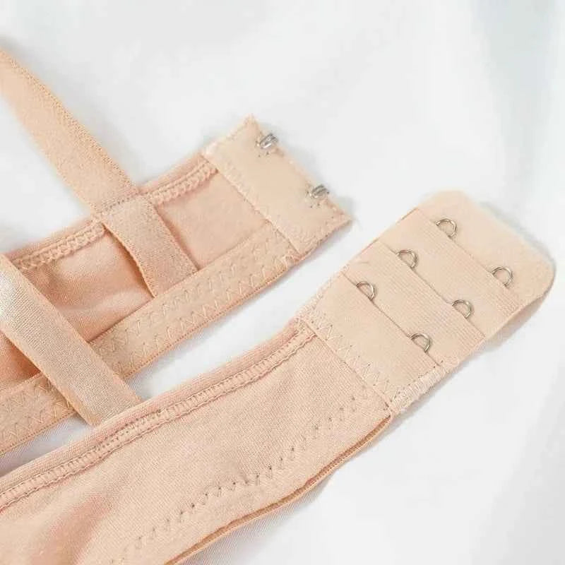 Bras Sexy Women Cotton Gathered Bra Deep V Underwire Ladied Brassiere Push Up Lingerie Solid Bras Backless Intimate Underwear