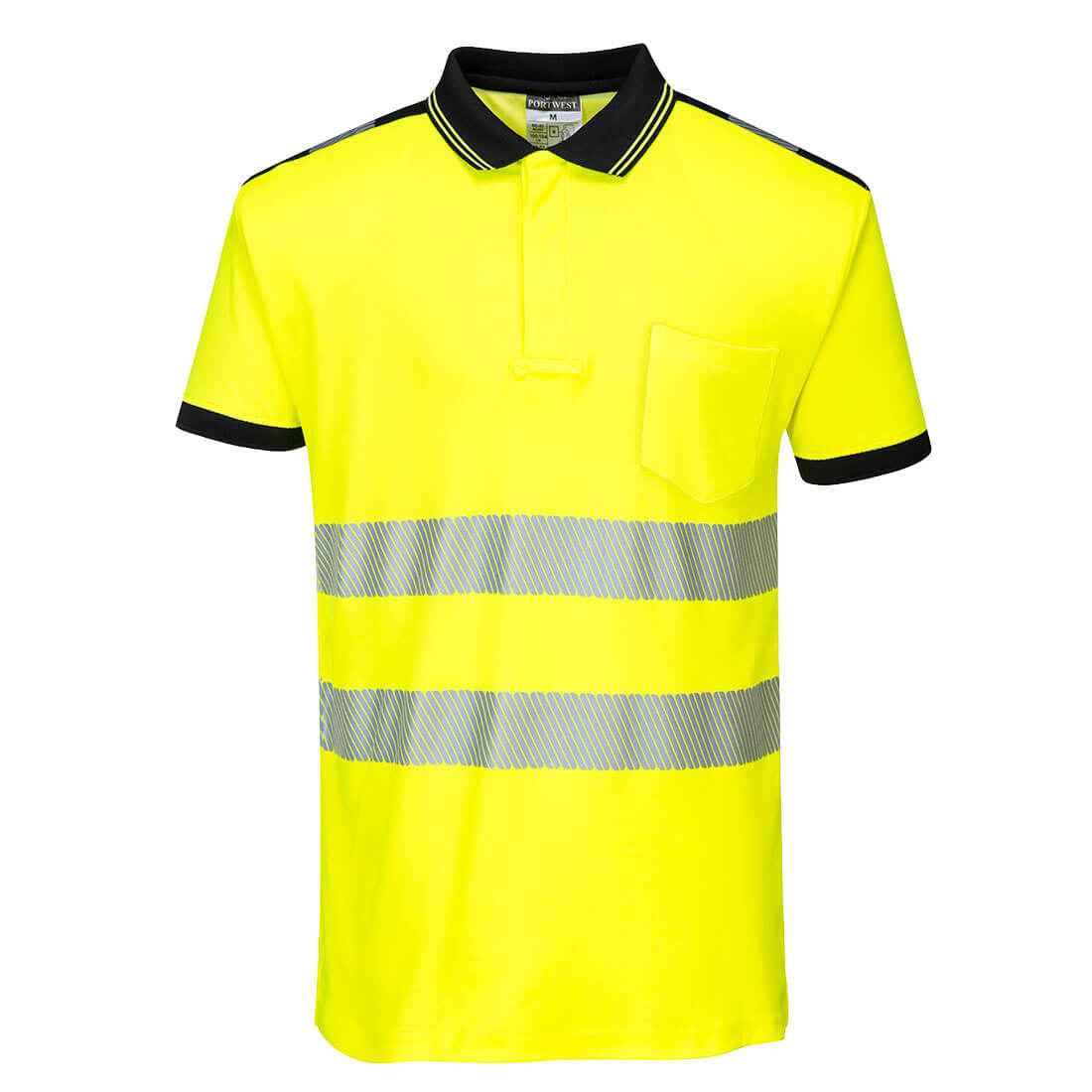 Portwest PW3 Hi-Vis Cotton Comfort Polo Shirt S/S