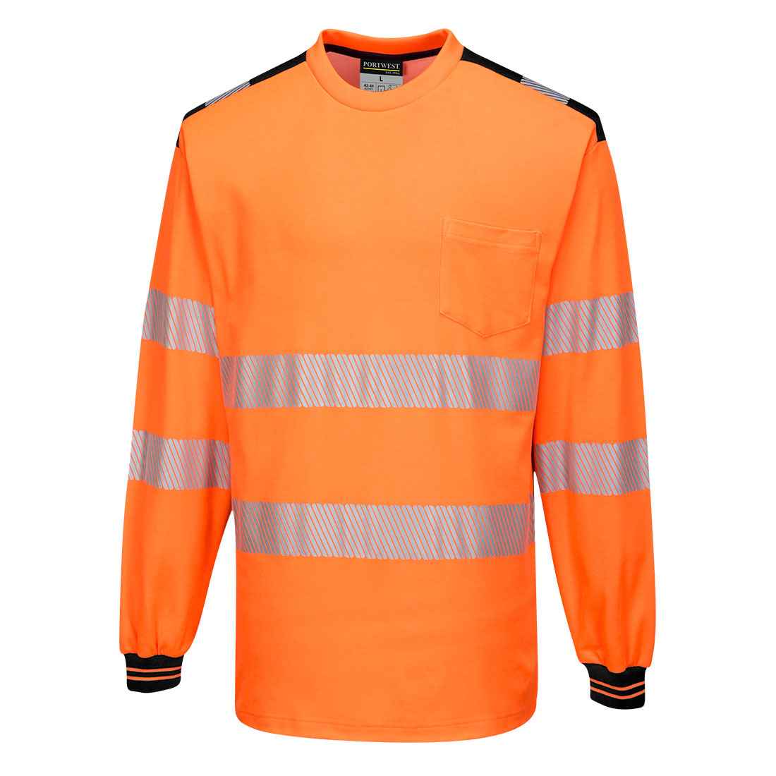 Portwest PW3 Hi-Vis Cotton Comfort T-Shirt L/S