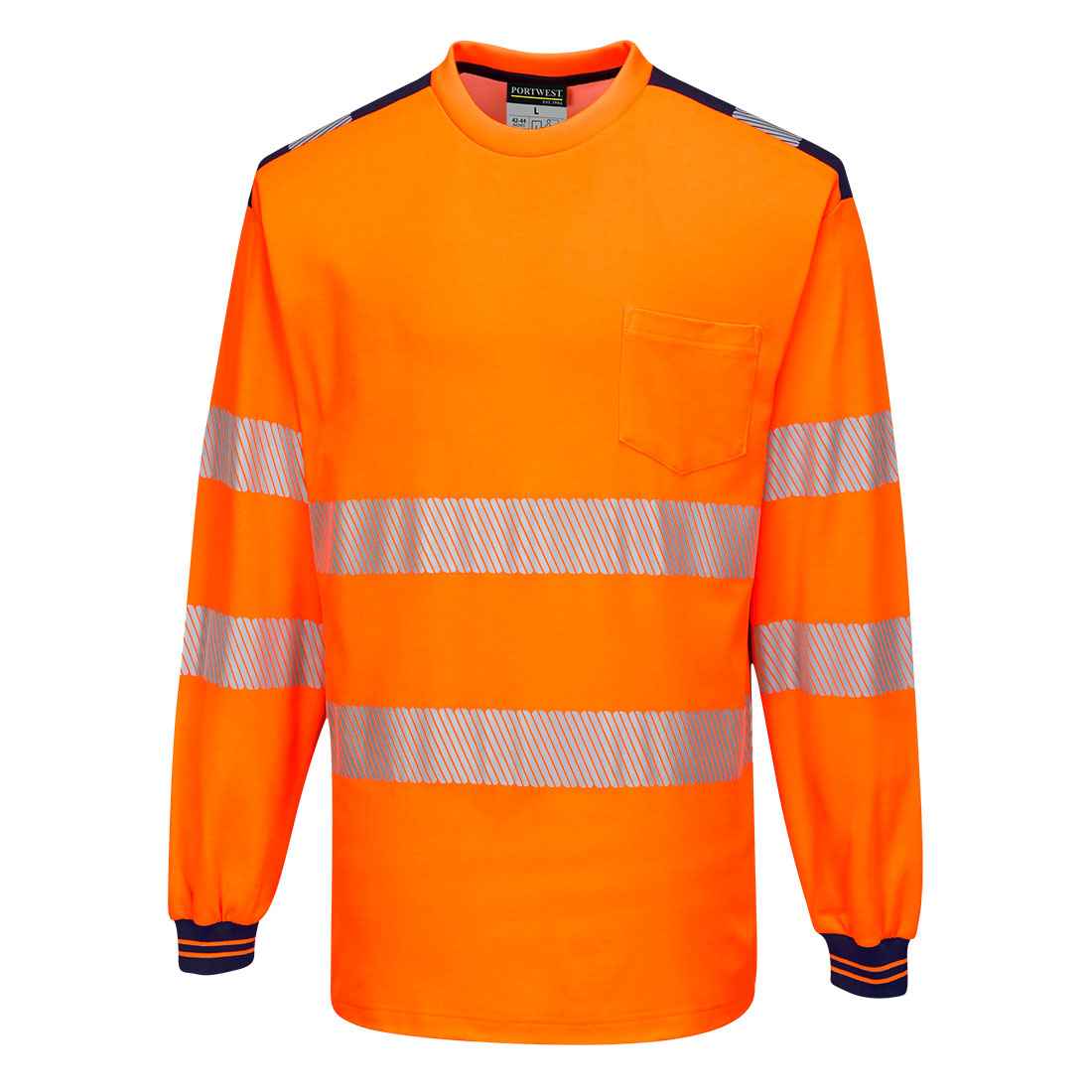 Portwest PW3 Hi-Vis Cotton Comfort T-Shirt L/S