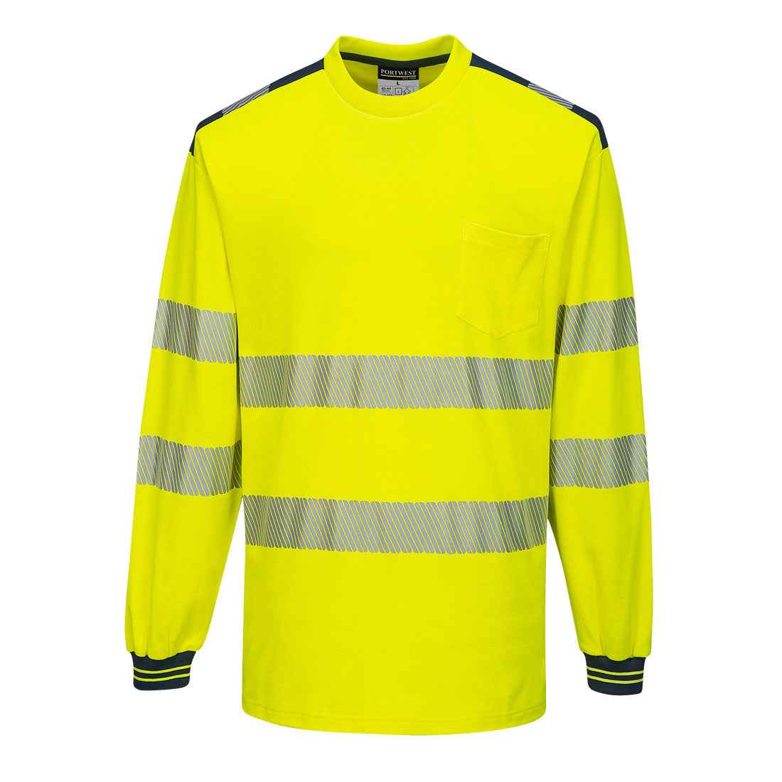 Portwest PW3 Hi-Vis Cotton Comfort T-Shirt L/S