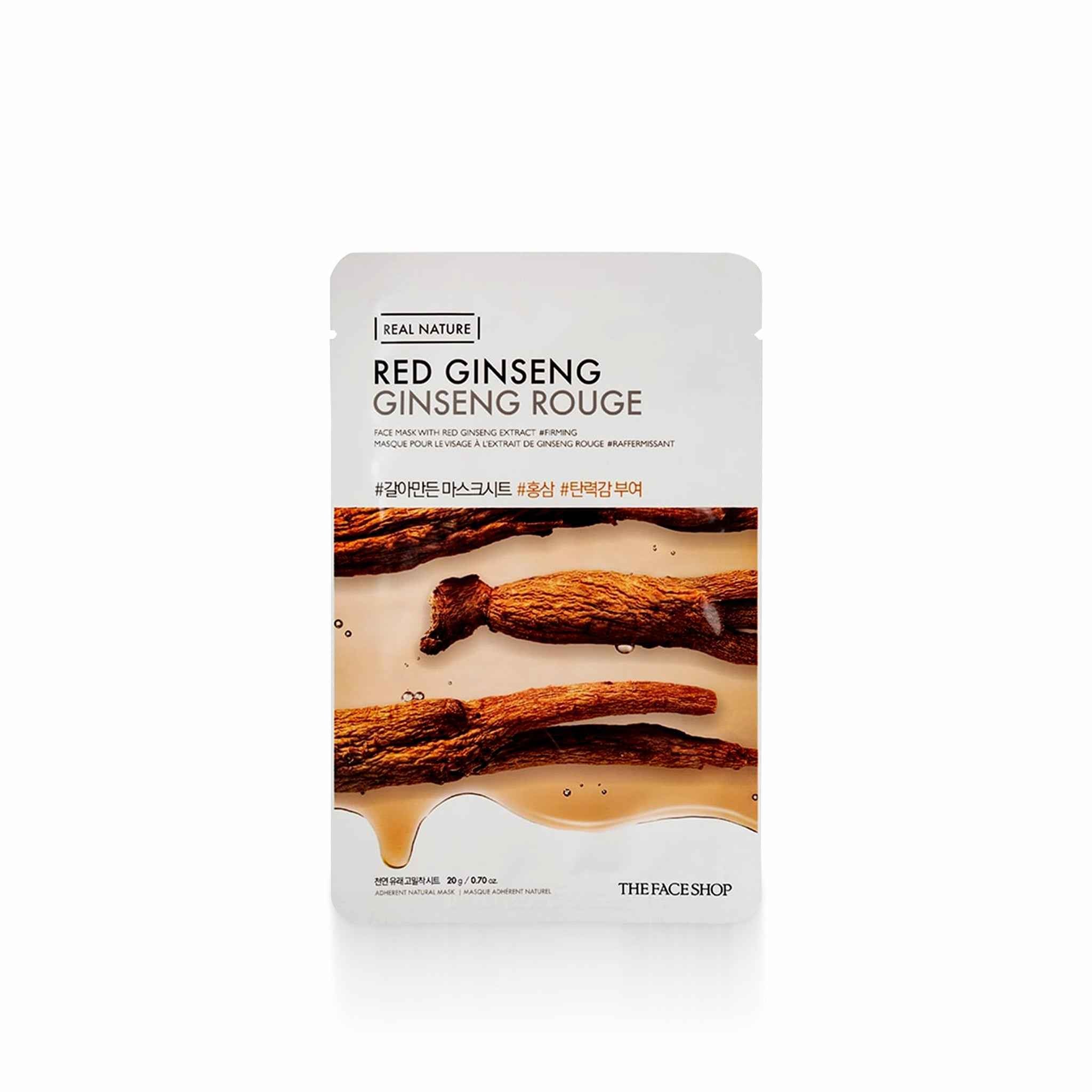 THE FACE SHOP Real Nature Face Mask Red Ginseng 20g