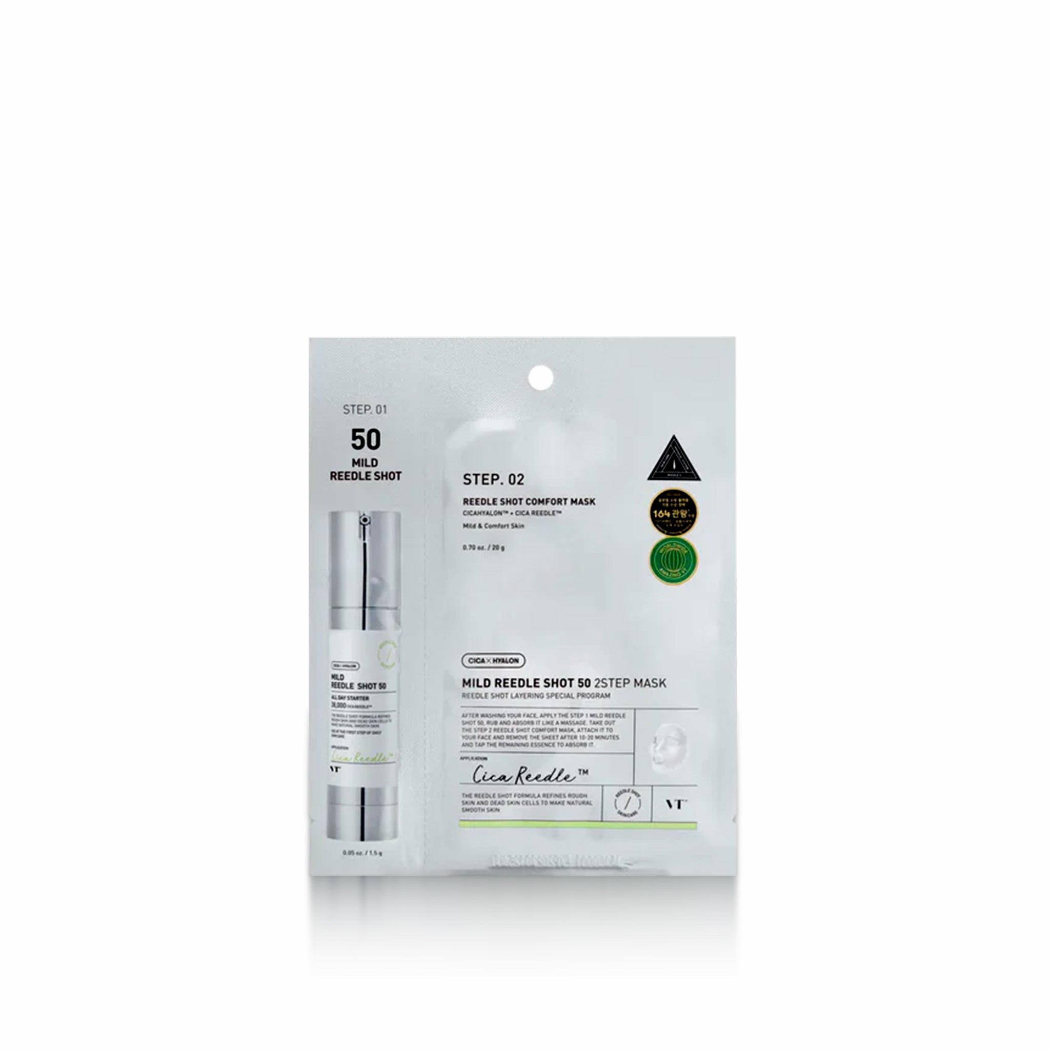 VT - Cosmetics Mild Reedle Shot 50 2-Step Mask - 1pc