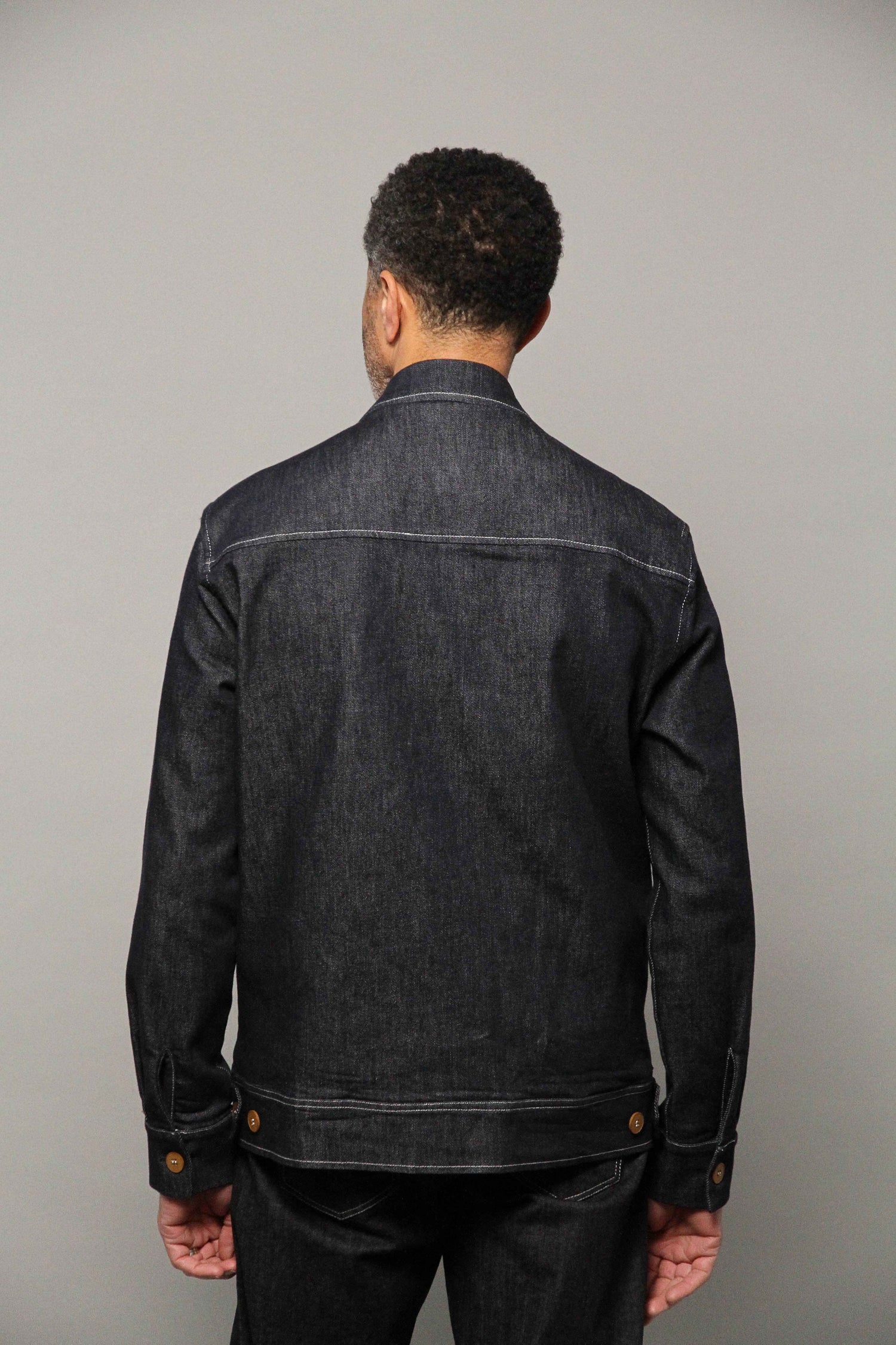 Turner Long Sleeve Shacket - Denim Stay Blue