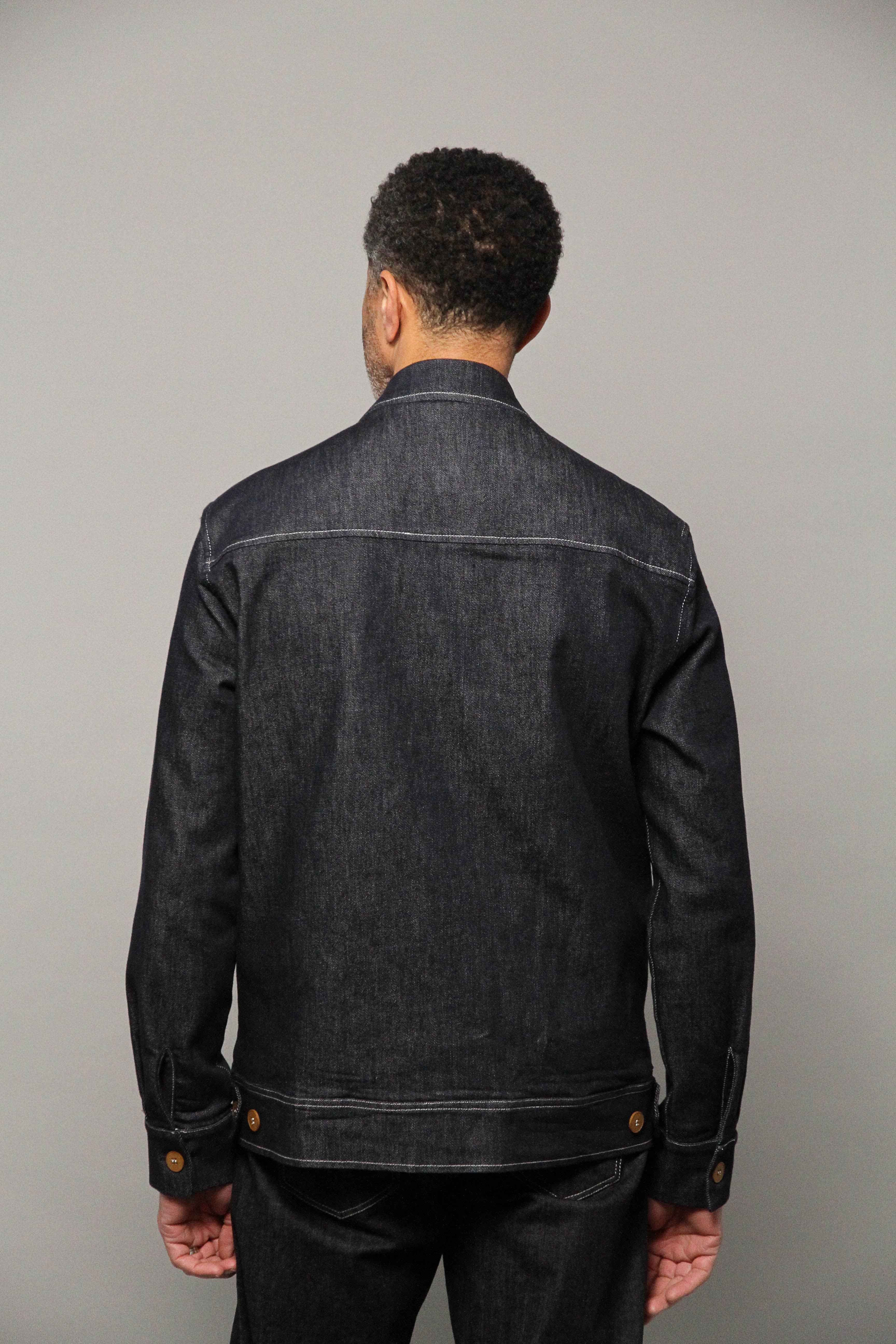 Turner Long Sleeve Shacket - Denim Stay Blue
