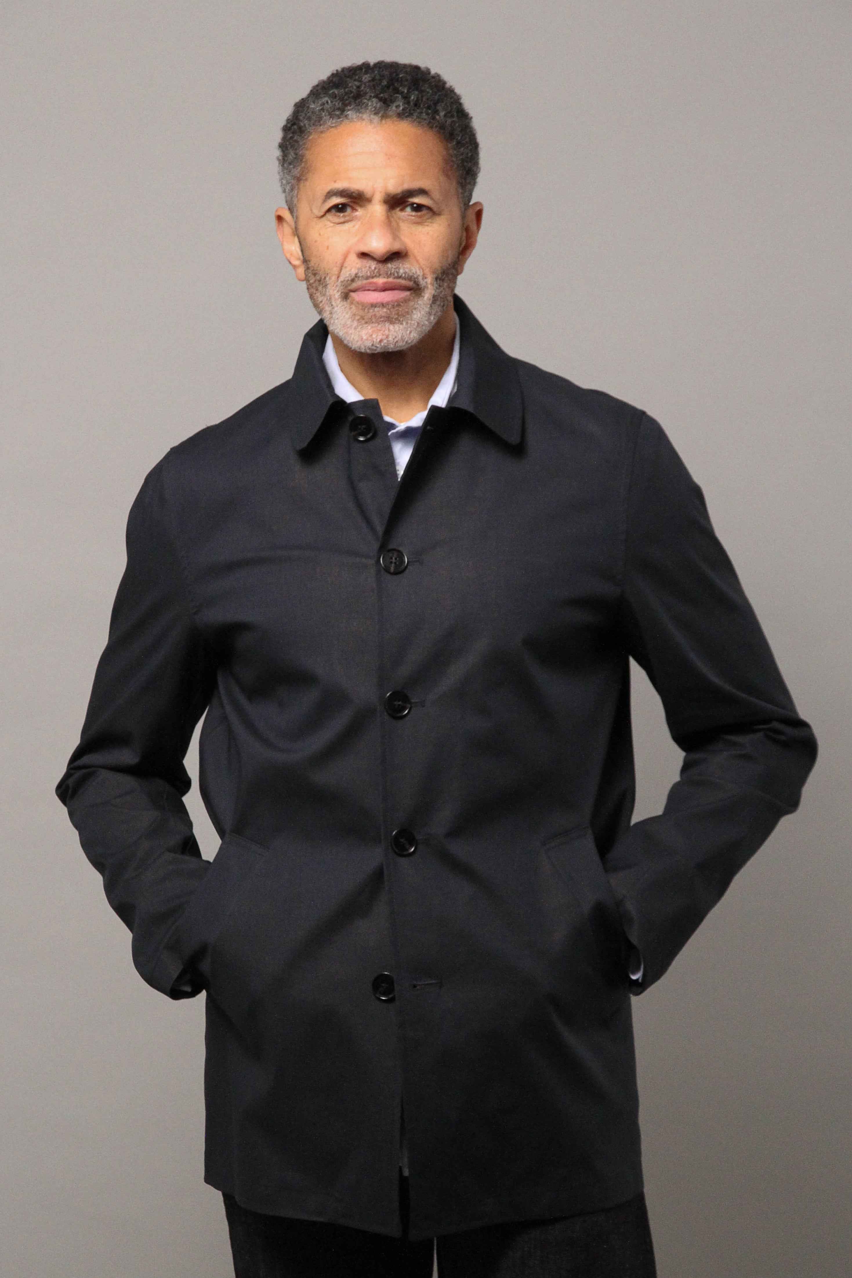 Bank Spring Mac Unlined - Navy Saxony