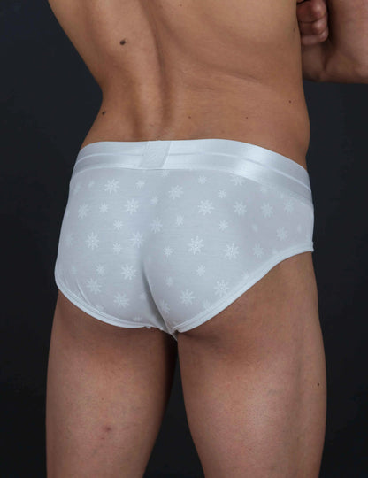 Limited-Edition White Snowflake Briefs