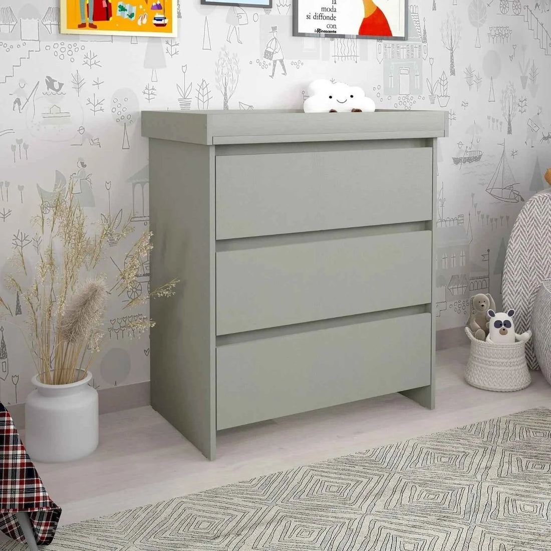 Shefa Kids 880 Baby Changing Unit - Grey