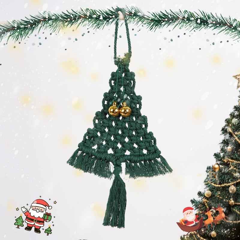 Hand-woven Cotton String Christmas Tree Decoration Pendant