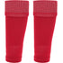 Adults Red Football Leg Sleeve Socks Compression Support Fits Over Shin Pads Breathable & Secure for Training Running by Sock Stack