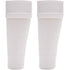 Adults White Football Leg Sleeve Socks Compression Support Fits Over Shin Pads Breathable & Secure for Training Running by Sock Stack