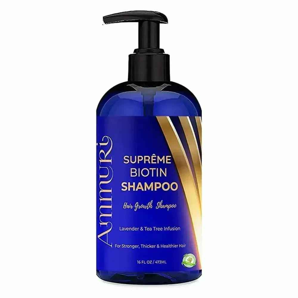 Ammuri Biotin Haircare Set – Anti-Hair Loss Shampoo &amp; Strengthening Hair Serum for Men &amp; Women