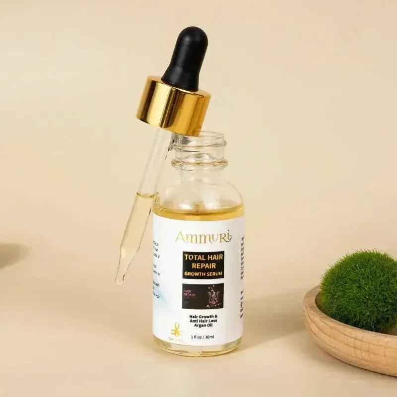 Ammuri Biotin Haircare Set – Anti-Hair Loss Shampoo &amp; Strengthening Hair Serum for Men &amp; Women