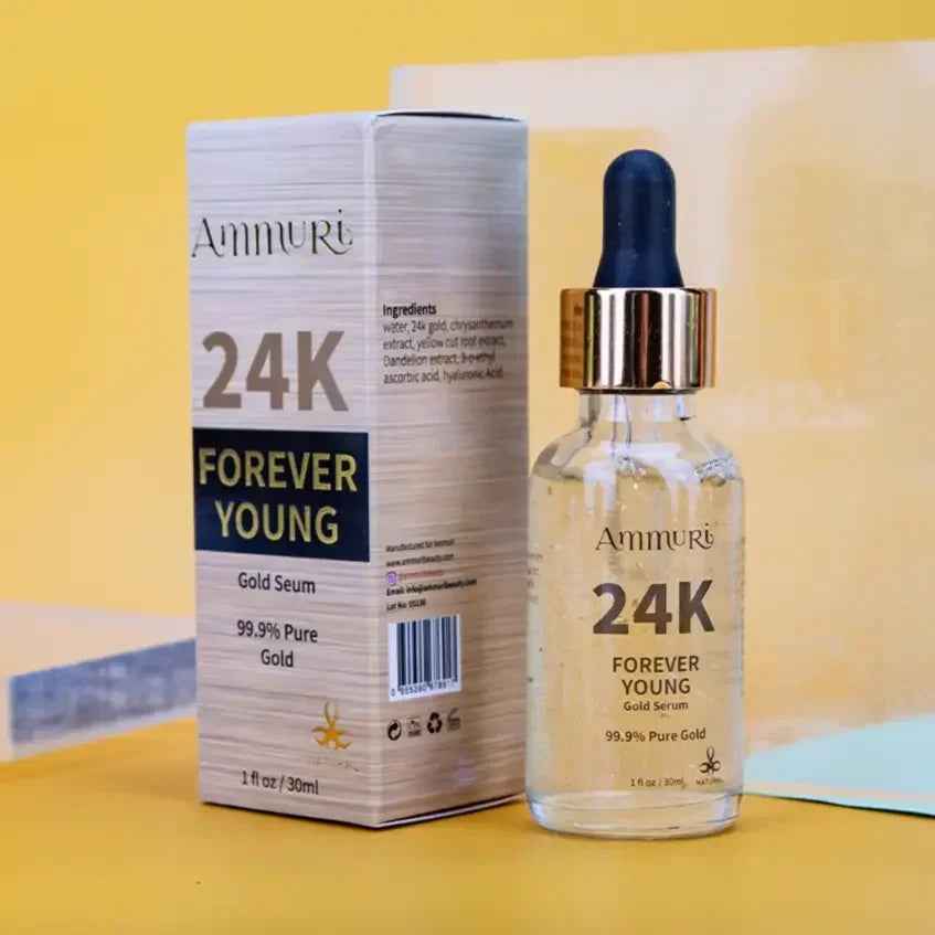 Ammuri 24K Gold Face Serum – Radiance &amp; Anti-Aging Boost