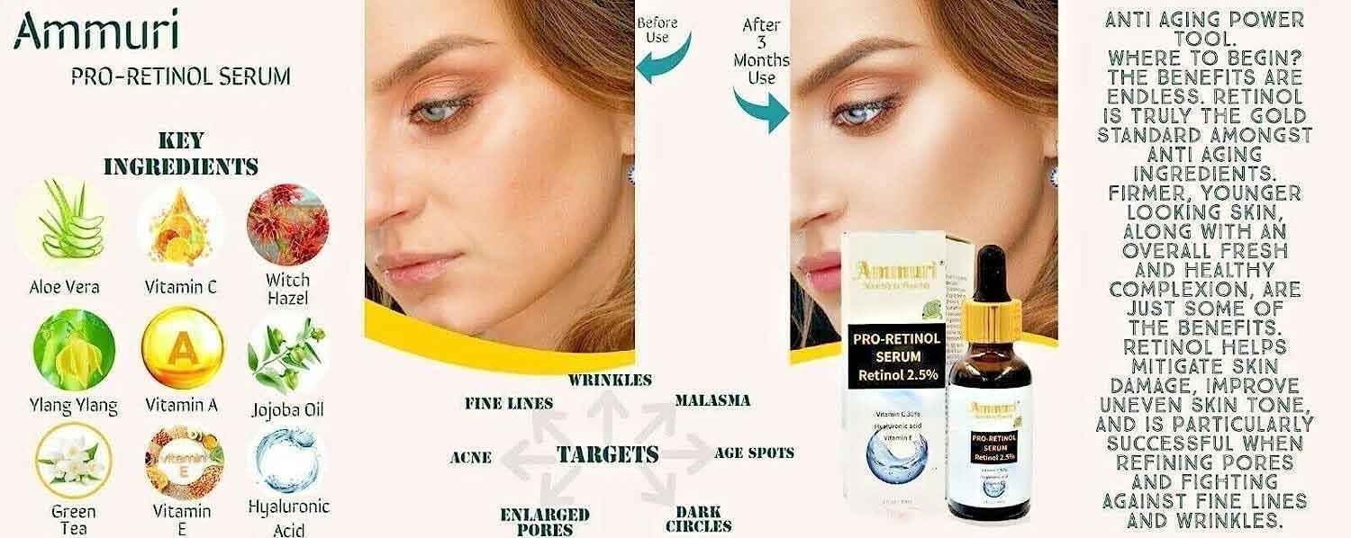 Ammuri 24K Gold Face Serum – Radiance &amp; Anti-Aging Boost