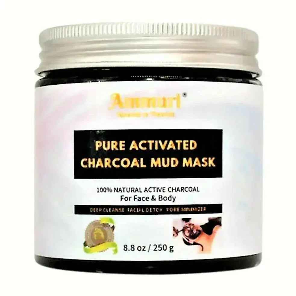 Ammuri Pure Activated Charcoal Mud Mask for Face &amp; Body