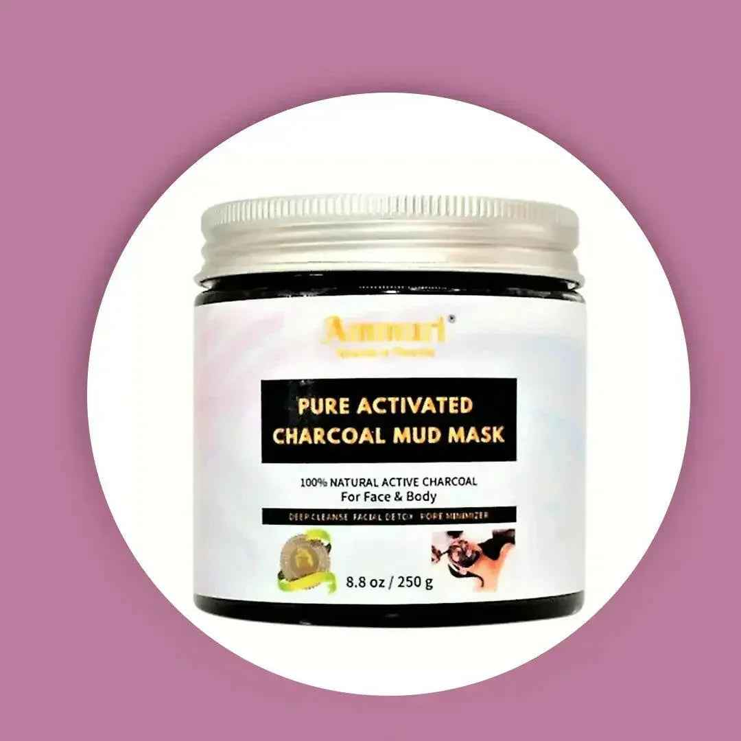 Ammuri Pure Activated Charcoal Mud Mask for Face &amp; Body