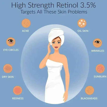 Ammuri Skincare Anti Aging Face Serum - High Volume Retinol 3.5%