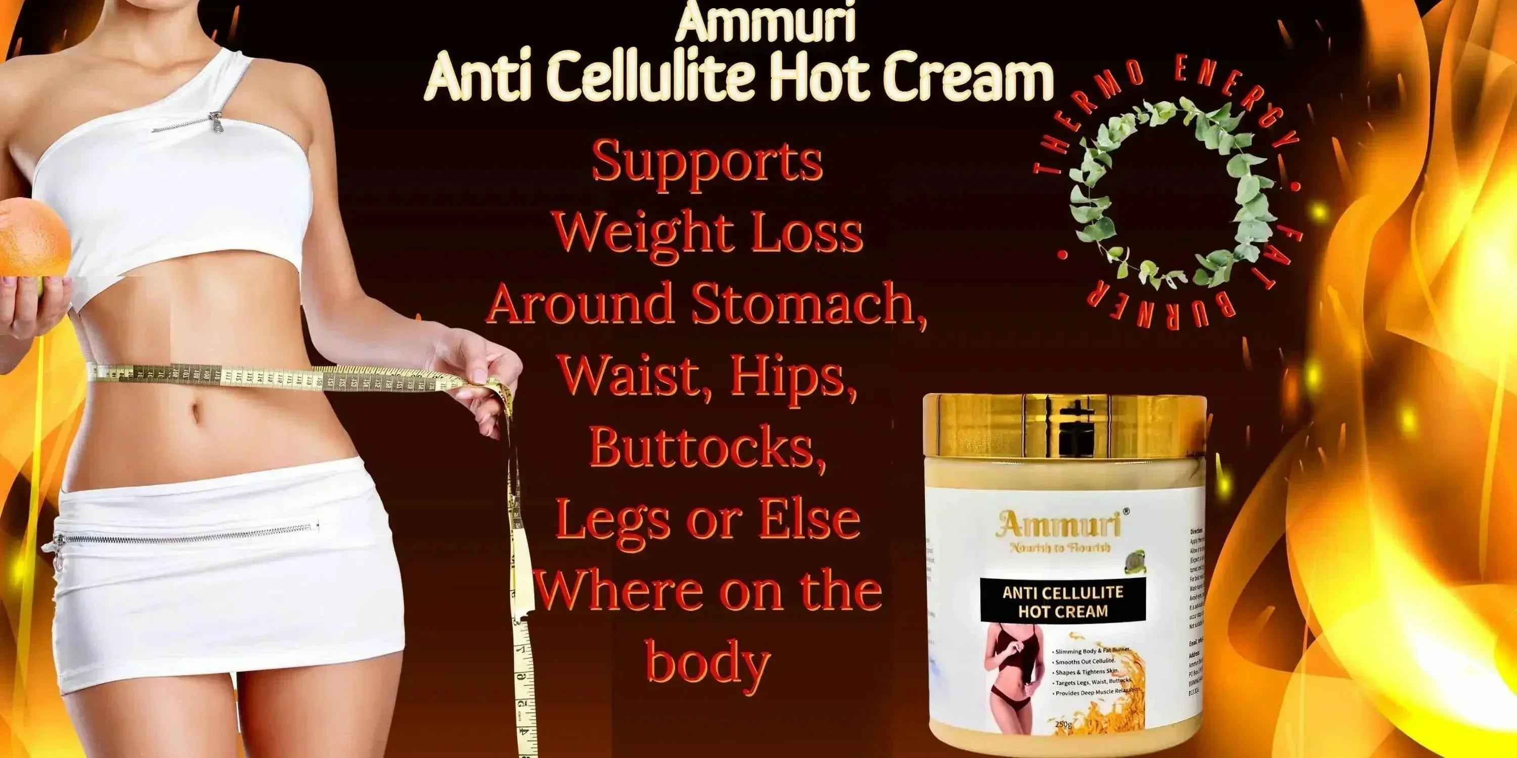 Ammuri Toning &amp; Firming Body Cream – Targets Appearance of Cellulite &amp; Stretch Marks (250g)