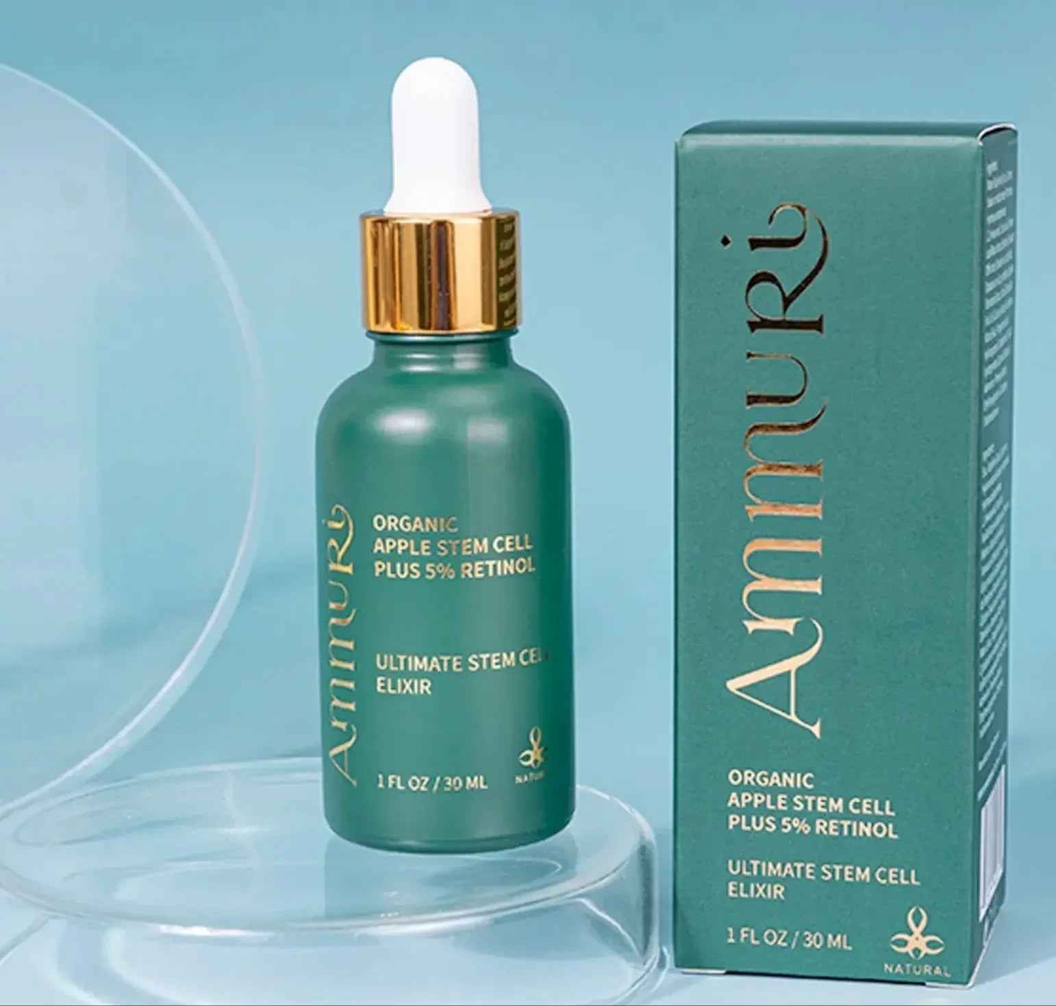 Ammuri Retinol 5% Serum with Apple Stem Cell – High Strength Anti-Aging, Acne &amp; Dark Spot Treatment (30ml)