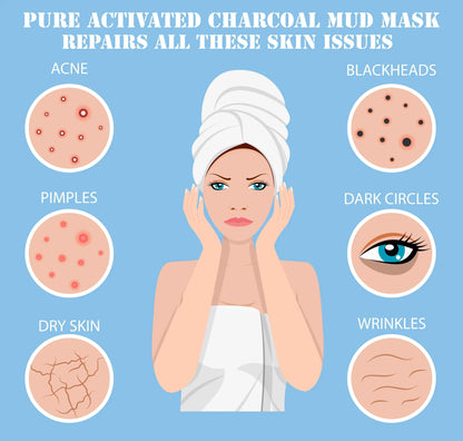 Ammuri Pure Activated Charcoal Mud Mask for Pigmentation