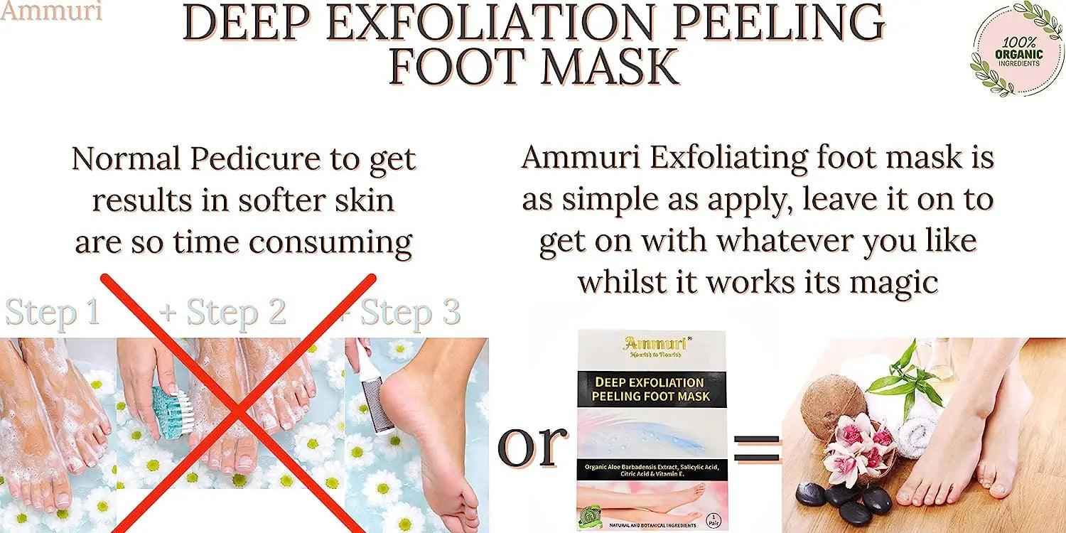 Ammuri Deep Exfoliating Foot Mask for Soft Feet