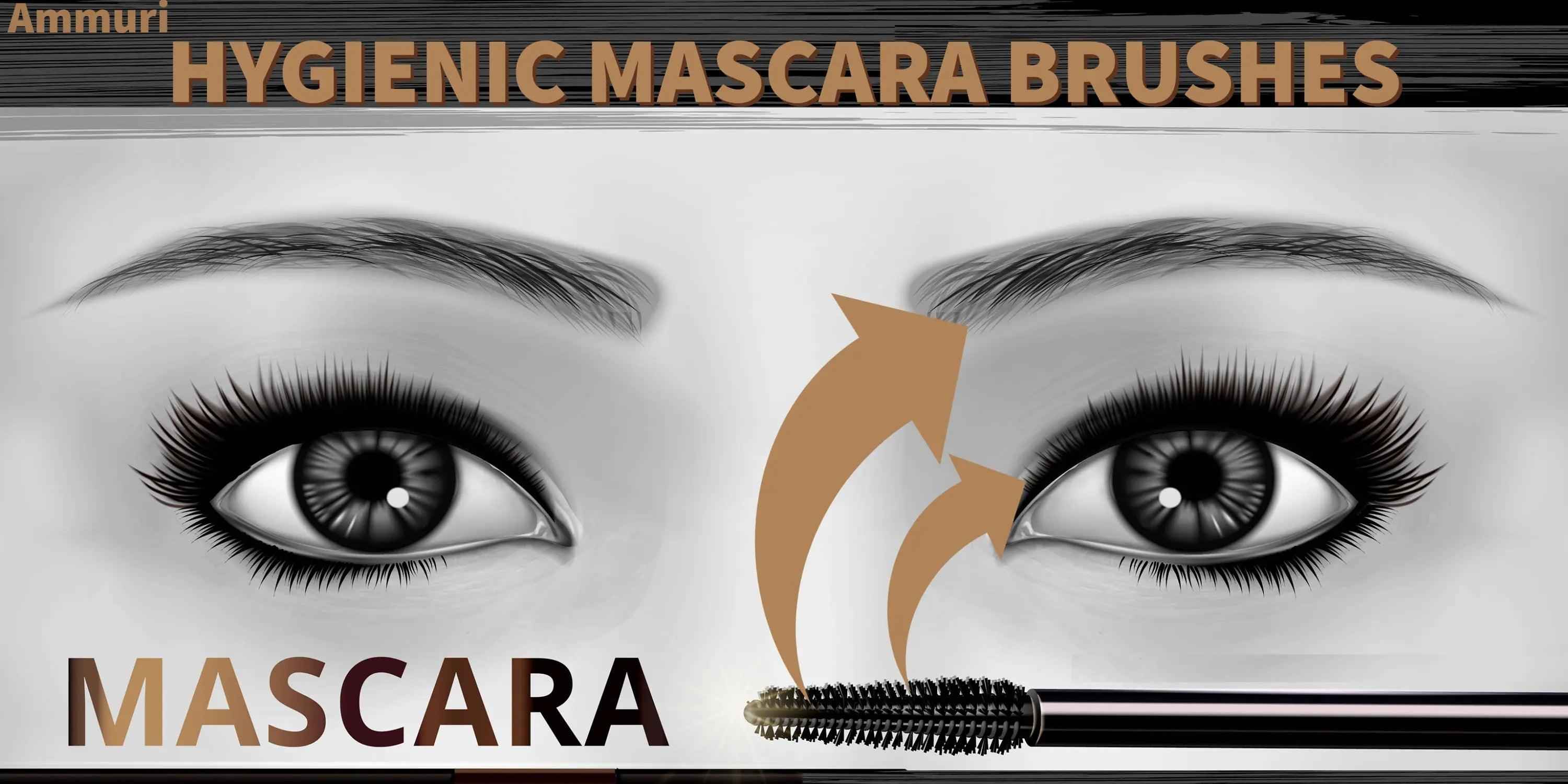 Ammuri Skincare Disposable Mascara Brushes &amp; Brow Wands