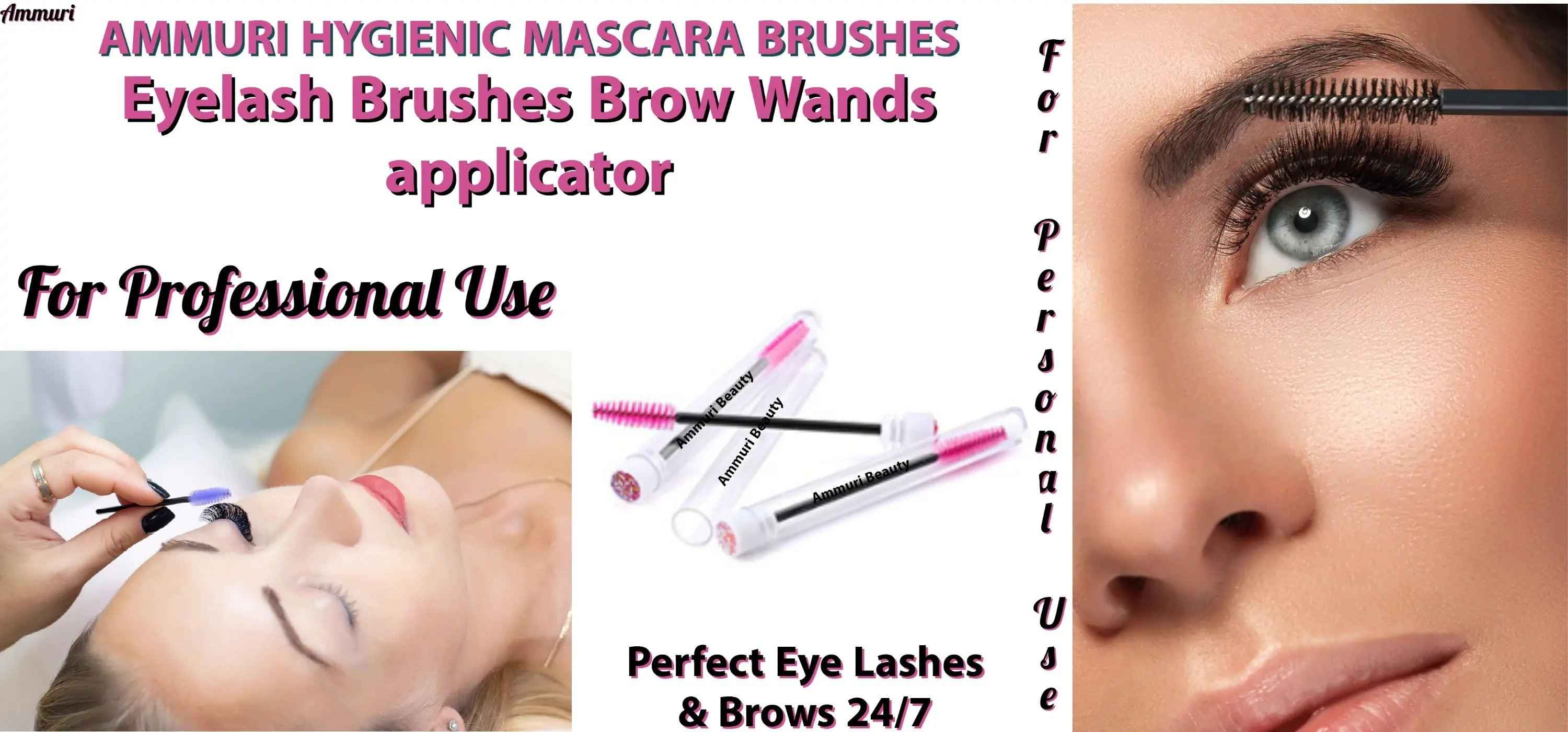 Ammuri Skincare Disposable Mascara Brushes &amp; Brow Wands