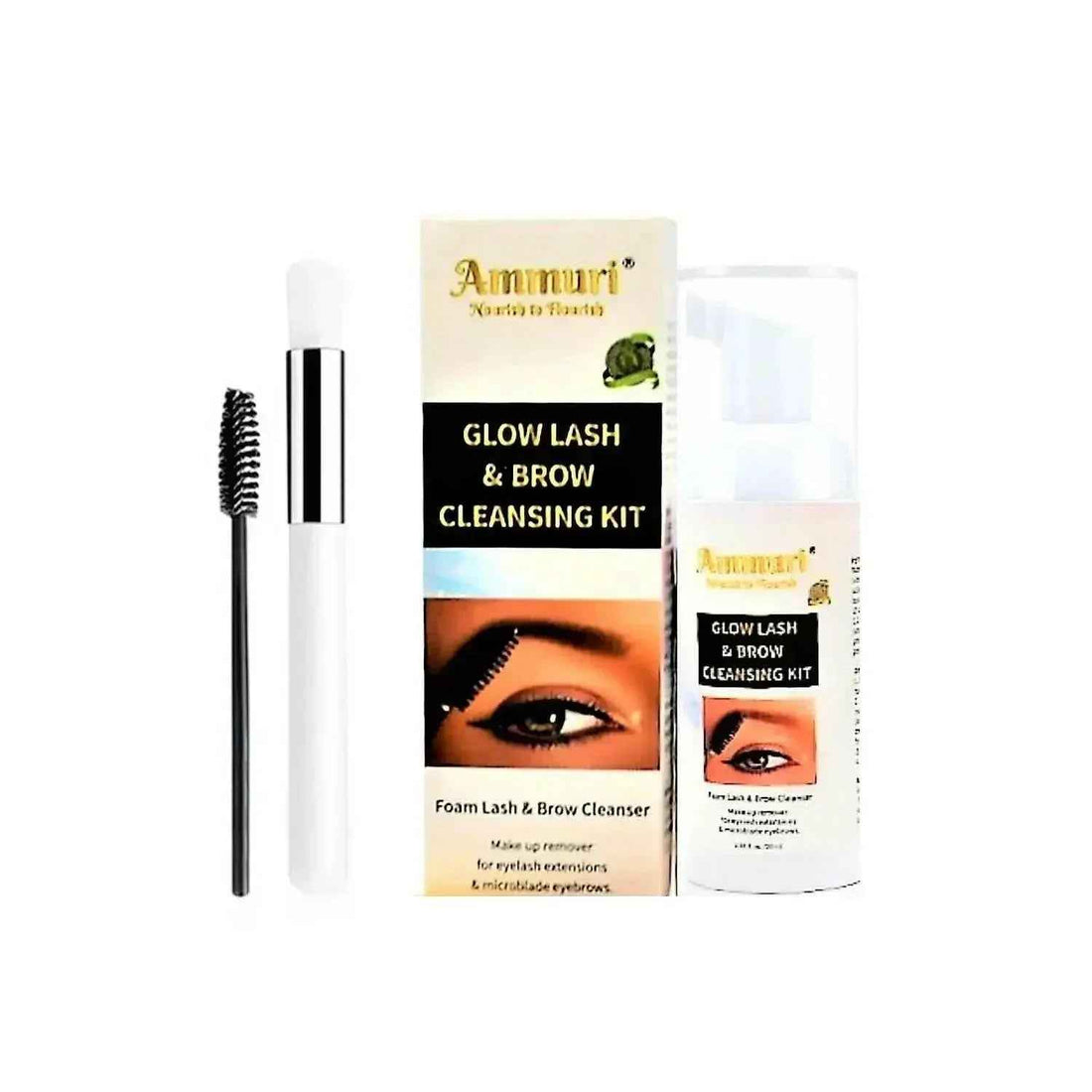 Ammuri Lash &amp; Brow Cleansing Kit: Eyelash Extension Shampoo Kit
