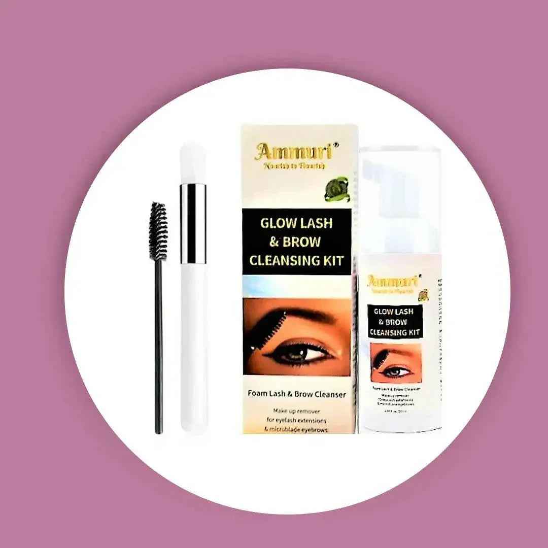 Ammuri Lash &amp; Brow Cleansing Kit: Eyelash Extension Shampoo Kit