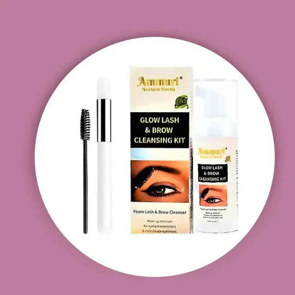 Ammuri Lash &amp; Brow Cleansing Kit: Eyelash Extension Shampoo Kit