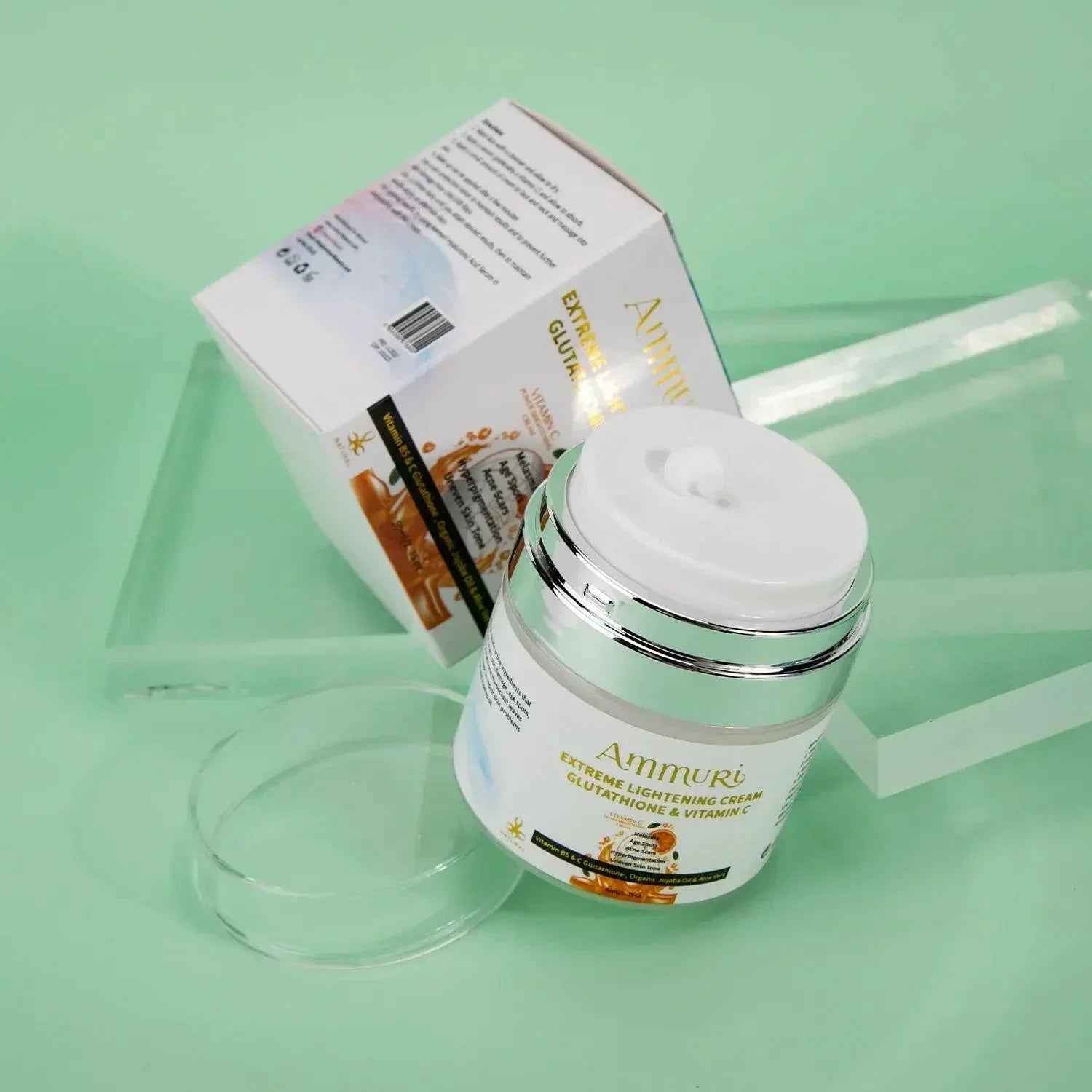 Ammuri Brightening Moisturiser Cream – For Face, Body &amp; Sensitive Areas (50g)