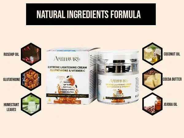 Ammuri Brightening Moisturiser Cream – For Face, Body &amp; Sensitive Areas (50g)