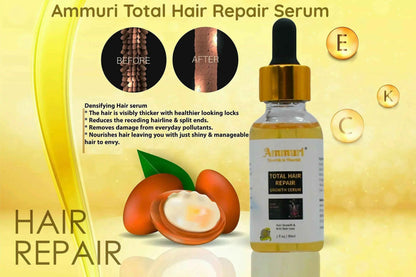 Ammuri Natural Hair Oil – Nourishing Scalp &amp; Hair Care for Thicker-Looking Hair (50ml)