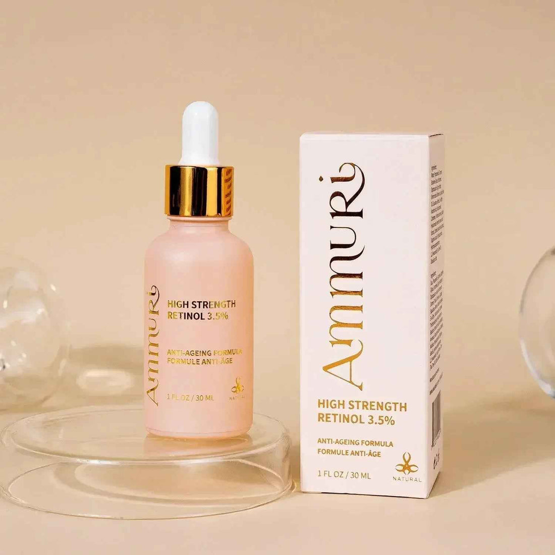 Ammuri Skincare Anti Aging Face Serum - High Volume Retinol 3.5%