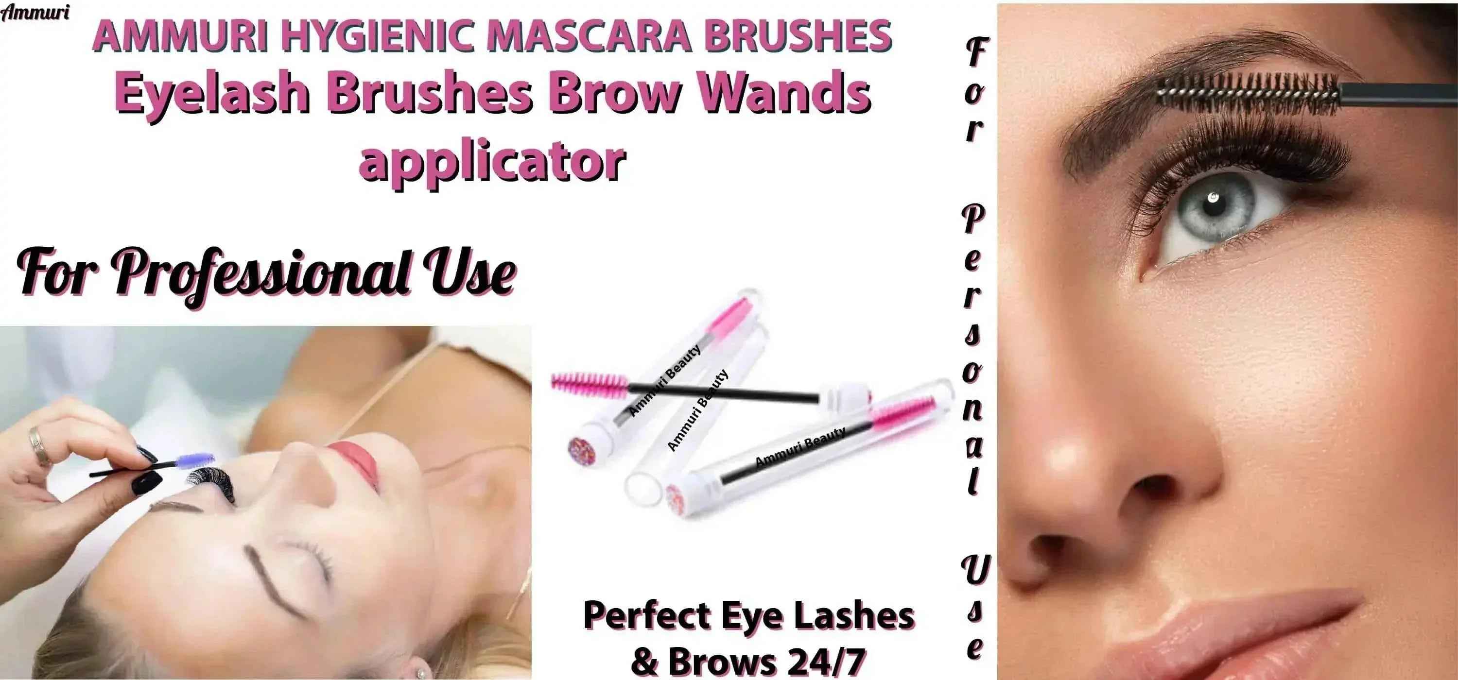 Ammuri Skincare Hygienic Mascara Brushes &amp; Brow Wands