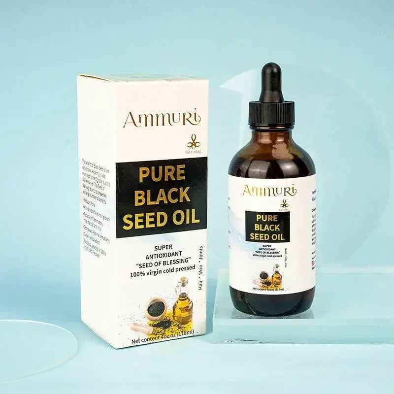 Pure Organic Black Seed Oil | Cold-Pressed Nigella Sativa for Skin, Hair &amp; Wellness – Ammuri Beauty