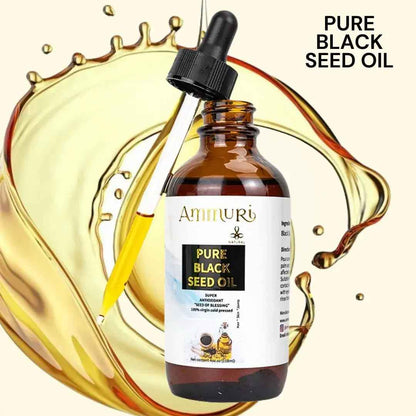 Pure Organic Black Seed Oil | Cold-Pressed Nigella Sativa for Skin, Hair &amp; Wellness – Ammuri Beauty