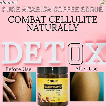 Ammuri Organic Coffee Body Scrub with Dead Sea Salt