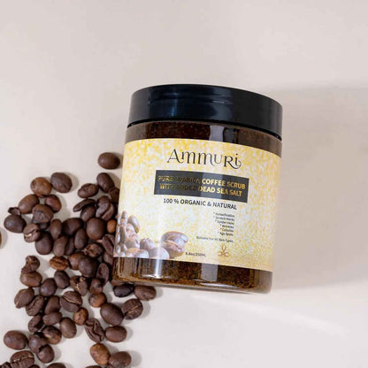 Ammuri Organic Coffee Body Scrub with Dead Sea Salt