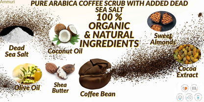 Ammuri Organic Coffee Body Scrub with Dead Sea Salt