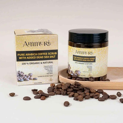 Ammuri Organic Coffee Scrub for Skin - Arabica Face Mask