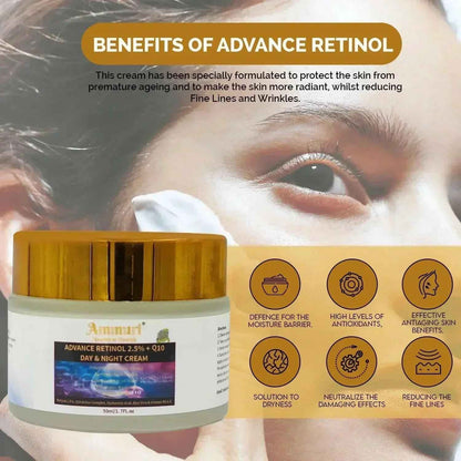 Ammuri Beauty Q10 Face Cream &amp; Advance Retinol 2.5% Cream
