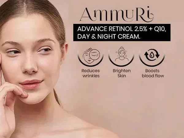 Ammuri Beauty Q10 Face Cream &amp; Advance Retinol 2.5% Cream