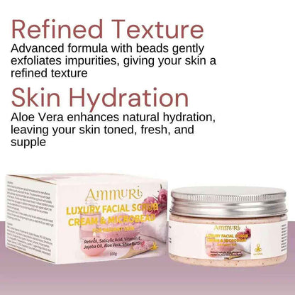 Ammuri Skincare Retinol Facial Scrub - Exfoliating Cream
