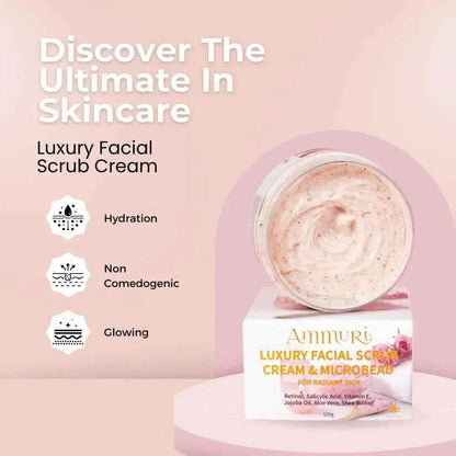 Ammuri Skincare Retinol Facial Scrub - Exfoliating Cream