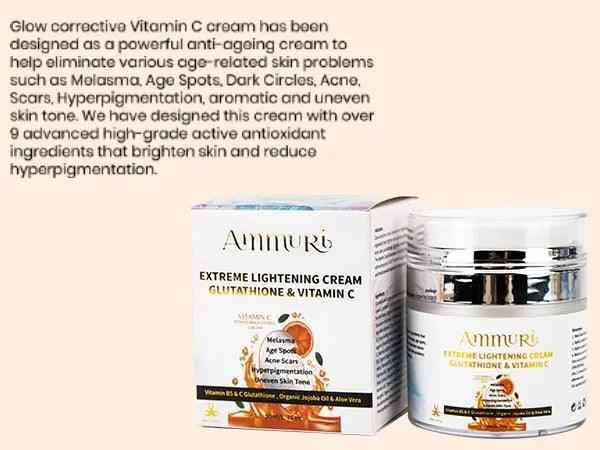 Ammuri Skincare Lightening Cream with Vitamin C &amp; Glutathione